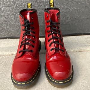 Dr. Martens red boots